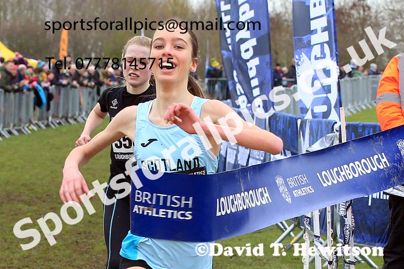 Girls Under-15s 2023 UK CAU Inter Counties Cross Country Champs, Prestwold Hall, Loughborough. Photo: David T. Hewitson/Sports for All Pics